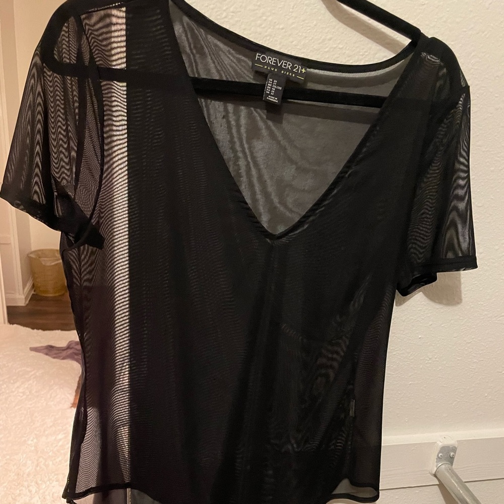 Forever21 mesh black body suit 🖤